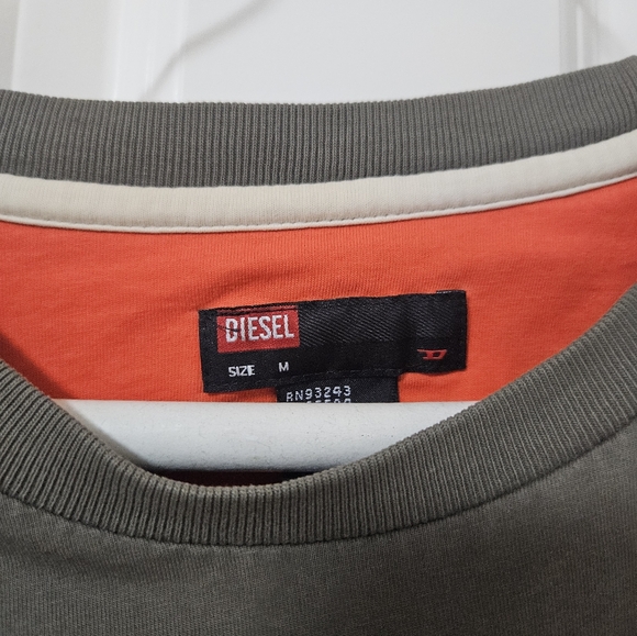 Diesel mensens green long sleeve t - Picture 2 of 4